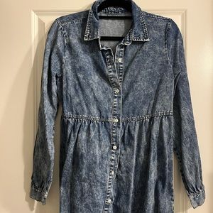 Peplum Denim Top